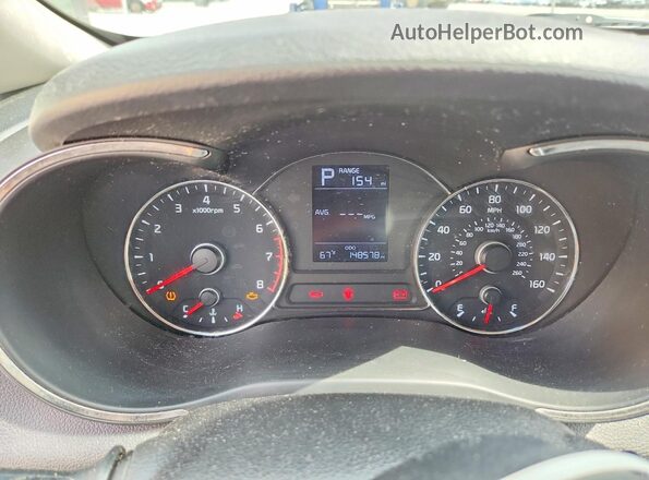 3KPFK4A75JE174615 2018 KIA FORTE Purple Vista del cuadro de instrumentos