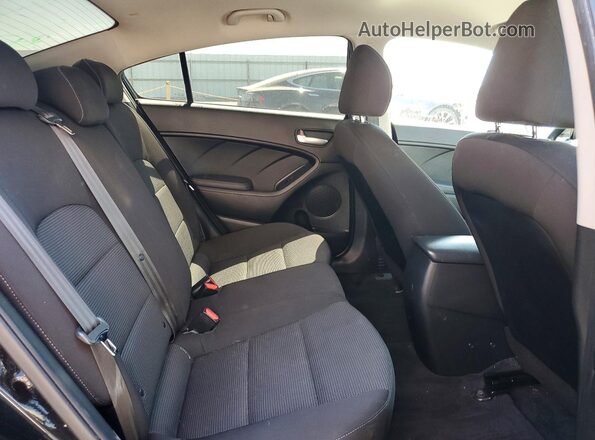 3KPFK4A75JE251807 2018 KIA FORTE Black უკანა სავარძლების ხედი