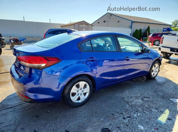 3KPFK4A76HE056499 2017 KIA FORTE Blue Задня права чверть
