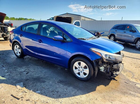 3KPFK4A76HE056499 2017 KIA FORTE Blue Передня права чверть