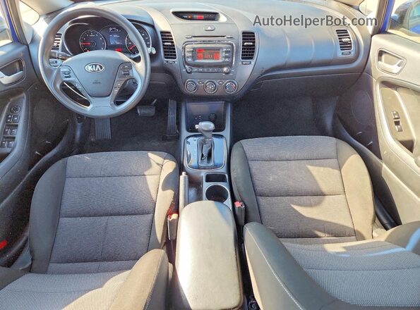 3KPFK4A76HE056499 2017 KIA FORTE Blue Вид панелі приладів