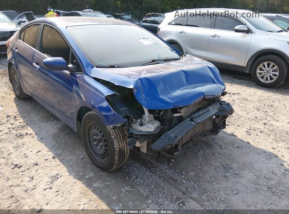 3KPFK4A77HE087759 2017 KIA FORTE Blue Սարքավորումների վահանակի տեսք