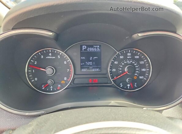 3KPFK4A77HE103071 2017 KIA FORTE Blue ხელსაწყოთა პანელის ხედი