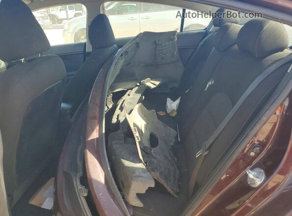 3KPFK4A77HE118671 2017 KIA FORTE Burgundy Rear seats view