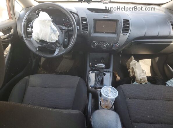 3KPFK4A77HE118671 2017 KIA FORTE Burgundy Dashboard view