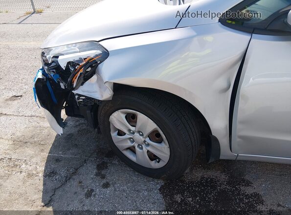 3KPFK4A78HE089729 2017 KIA FORTE Silver Front view