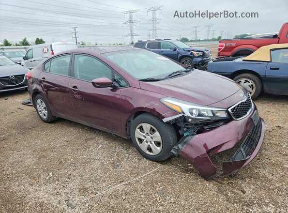 3KPFK4A78JE180862 2018 KIA FORTE Burgundy Передня права чверть