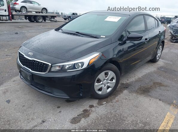 3KPFK4A78JE272599 2018 KIA FORTE Black წინა მარცხენა ხედი სამი მეოთხედიდან