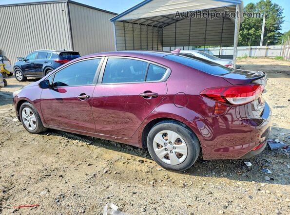 3KPFK4A78JE281514 2018 KIA FORTE Темно-бордовый Задняя левая четверть