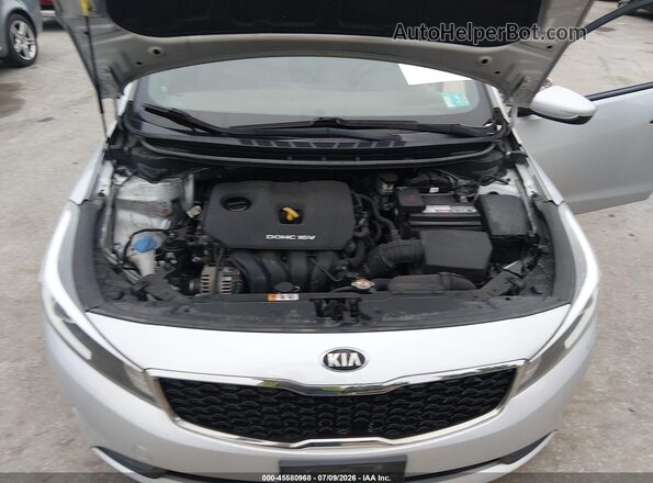 3KPFK4A79HE006776 2017 KIA FORTE Silver Rear view