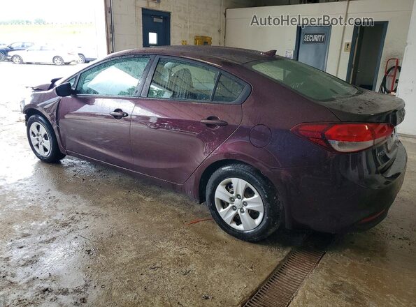 3KPFK4A79HE040443 2017 KIA FORTE Burgundy Հետևի ձախ