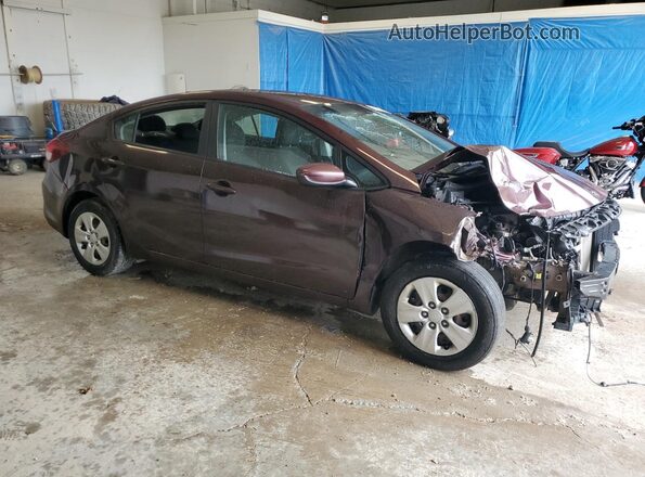 3KPFK4A79HE040443 2017 KIA FORTE Burgundy 