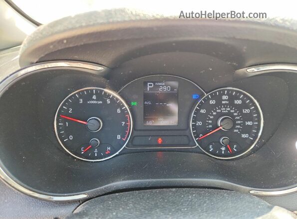 3KPFK4A79HE133589 2017 KIA FORTE Silver Вид щитка приладів