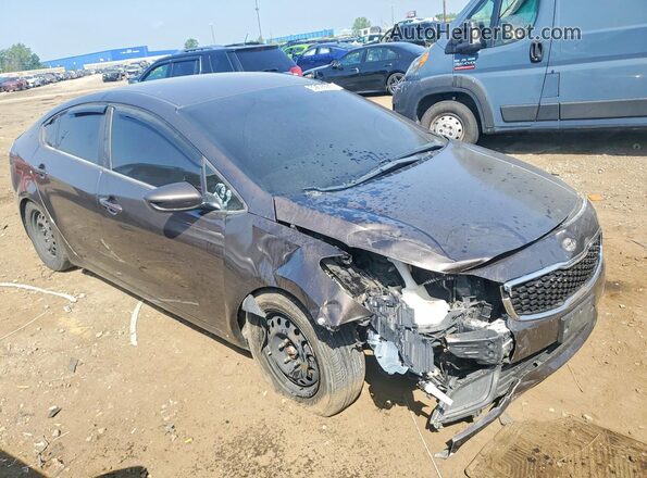 3KPFK4A79HE153776 2017 KIA FORTE Brown Front right