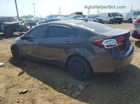 3KPFK4A79HE153776 2017 KIA FORTE Brown Rear left