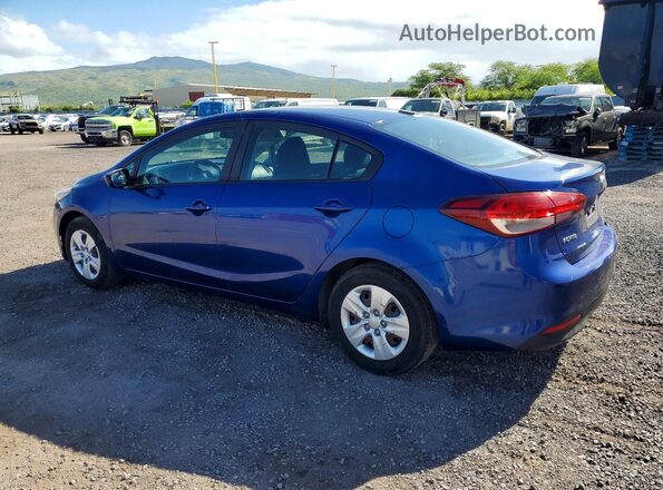3KPFK4A79JE203940 2018 KIA FORTE Blue Задня ліва чверть