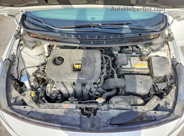 3KPFK4A79JE235657 2018 KIA FORTE Белый Вид задней части салона