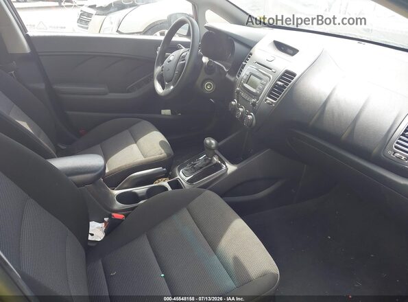3KPFK4A7XHE029595 2017 KIA FORTE Burgundy წინა სალონის ხედი