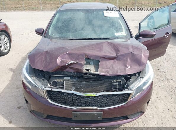 3KPFK4A7XHE029595 2017 KIA FORTE Burgundy წინა ხედი