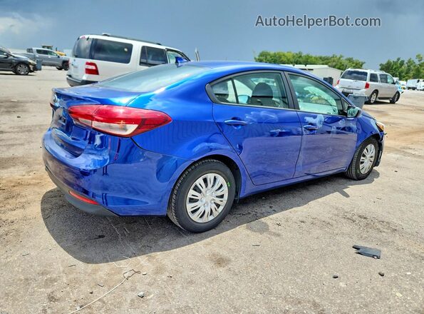 3KPFK4A7XHE053606 2017 KIA FORTE Blue Задня права чверть