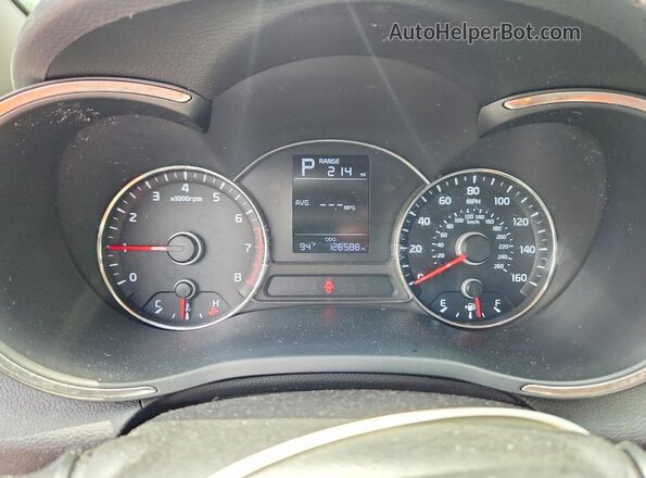 3KPFK4A7XHE053606 2017 KIA FORTE Blue Вид щитка приладів