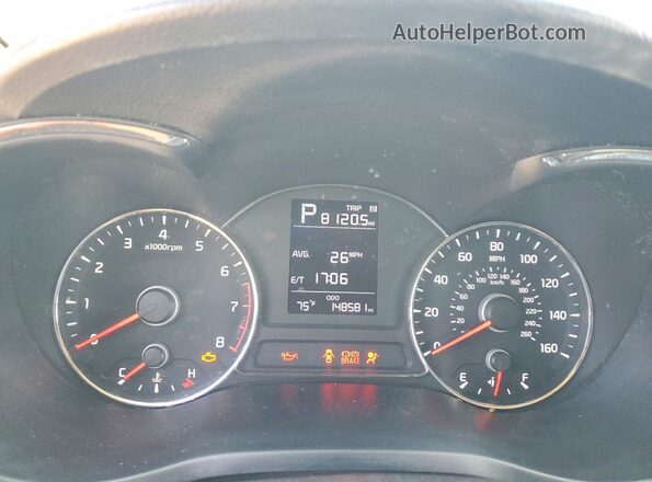 3KPFK4A7XHE077470 2017 KIA FORTE Black Սարքավորումների վահանակի տեսք