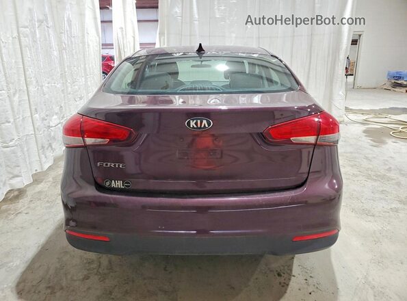 3KPFK4A7XHE111004 2017 KIA FORTE Burgundy Հետևի տեսք