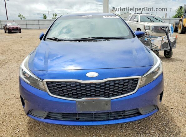 3KPFK4A7XHE137988 2017 KIA FORTE Blue Front view