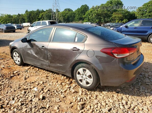 3KPFK4A7XJE175355 2018 KIA FORTE Gray Trasero izquierdo