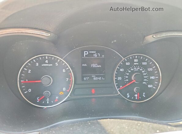3KPFK4A7XJE233299 2018 KIA FORTE White ხელსაწყოთა პანელის ხედი