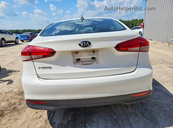 3KPFK4A7XJE233299 2018 KIA FORTE White უკანა ხედი