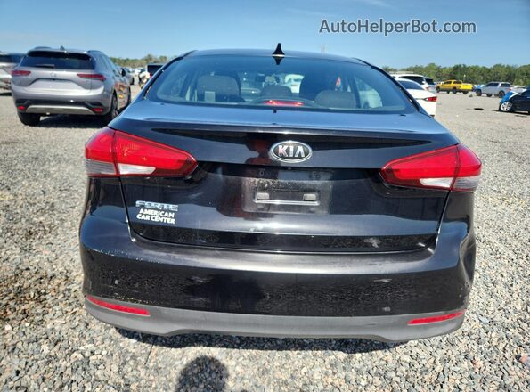 3KPFK4A7XJE270465 2018 KIA FORTE Black Вид ззаду