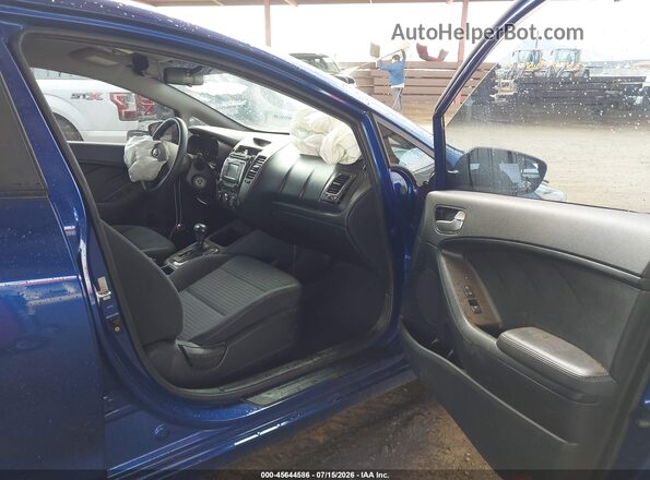 3KPFL4A70HE117309 2017 KIA FORTE Blue წინა სალონის ხედი