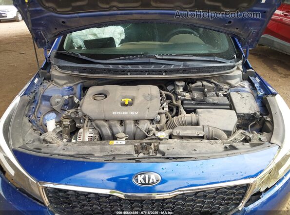 3KPFL4A70HE117309 2017 KIA FORTE Blue უკანა ხედი