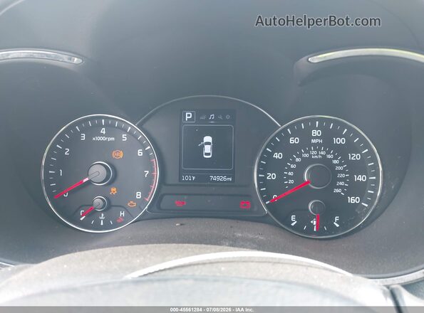 3KPFL4A70JE217870 2018 KIA FORTE Blue Rear seats view