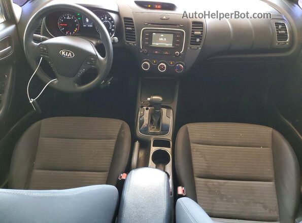 3KPFL4A71HE080061 2017 KIA FORTE Blue Dashboard view