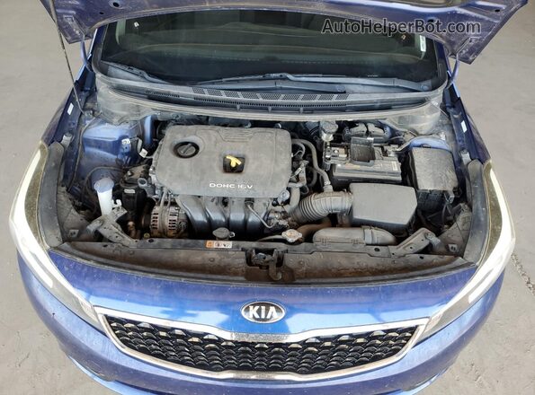 3KPFL4A71HE080061 2017 KIA FORTE Blue Rear interior view