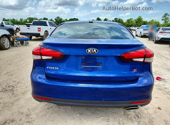 3KPFL4A71HE092310 2017 KIA FORTE Blue უკანა ხედი