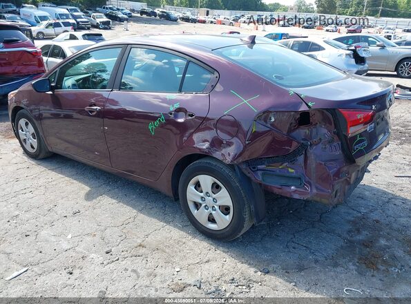 3KPFL4A71HE136998 2017 KIA FORTE Burgundy Հետևի ձախ