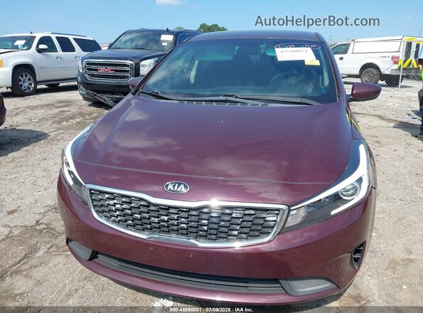 3KPFL4A71HE136998 2017 KIA FORTE Burgundy Սալոնի հետևի տեսք