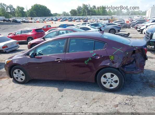 3KPFL4A71HE136998 2017 KIA FORTE Burgundy 