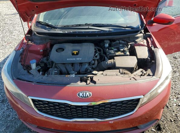 3KPFL4A71JE257522 2018 KIA FORTE Красный Вид задней части салона