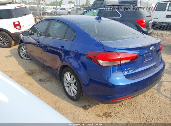 3KPFL4A72HE112032 2017 KIA FORTE Blue Հետևի ձախ