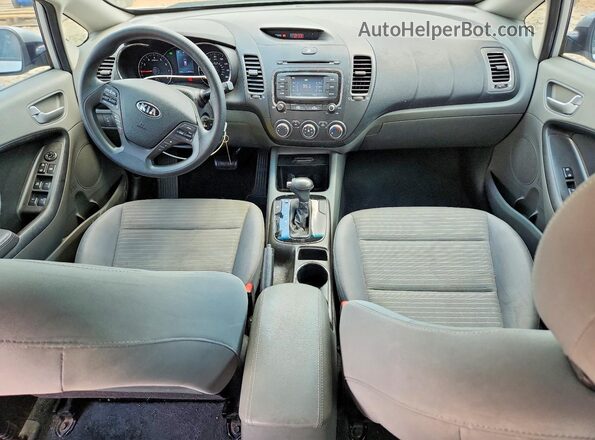 3KPFL4A73HE131138 2017 KIA FORTE Gray Dashboard view