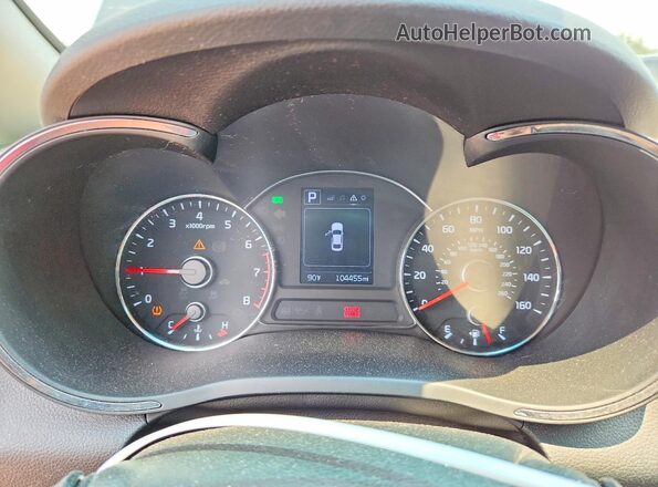 3KPFL4A73JE255481 2018 KIA FORTE Black Widok zestawu wskaźników
