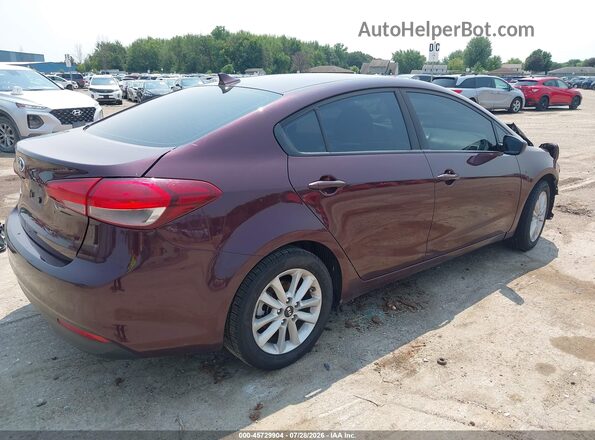 3KPFL4A74HE012949 2017 KIA FORTE Maroon Задня права чверть