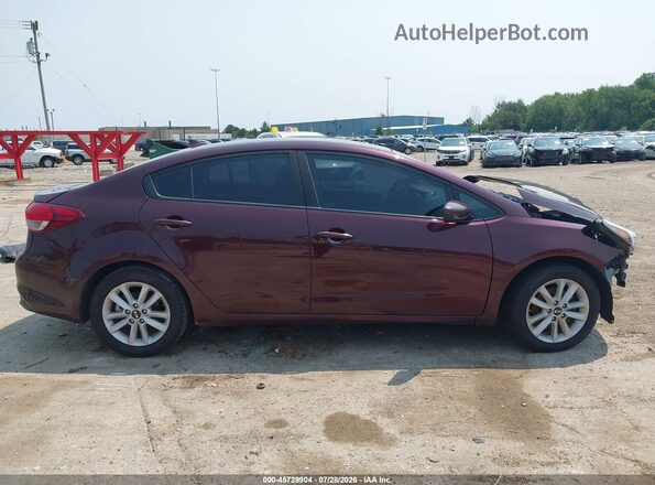 3KPFL4A74HE012949 2017 KIA FORTE Maroon Панорамний вид салону 360°