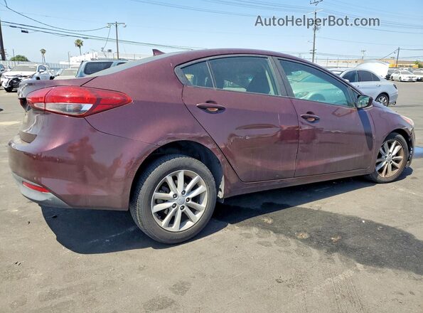 3KPFL4A74HE117622 2017 KIA FORTE Бордовый Задняя правая четверть