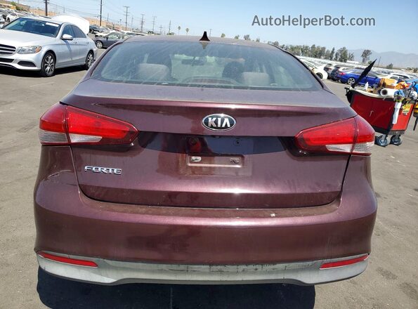 3KPFL4A74HE117622 2017 KIA FORTE Бордовый Вид сзади