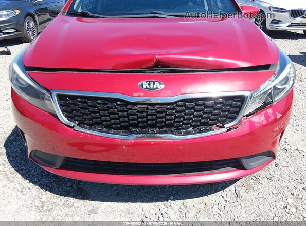 3KPFL4A74HE155819 2017 KIA FORTE Red Front view